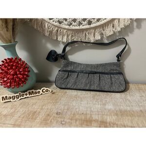 Tamara Boston black and white herringbone small purse